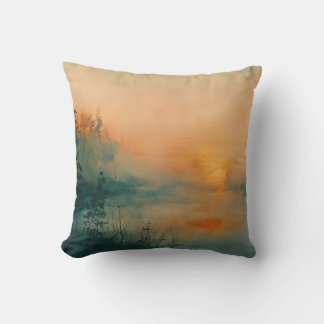 Dawn Mist Landscape Cushion