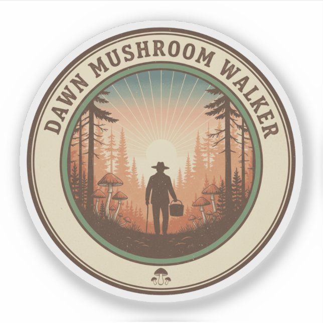 Dawn Mushroom Walker Forest Foraging (Front)