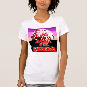 Dawn of the Pickleballer Halloween Horror Zombie T-Shirt