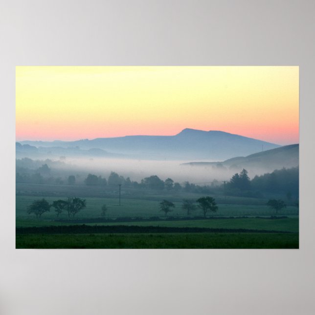 Dawn over Hadrians Wall Poster (Front)
