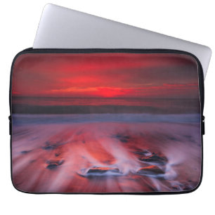 Dawn Over The Stormy Sea Laptop Sleeve