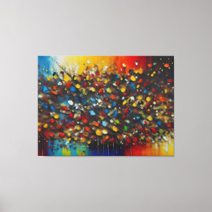 Dawn overture over New York colourful print