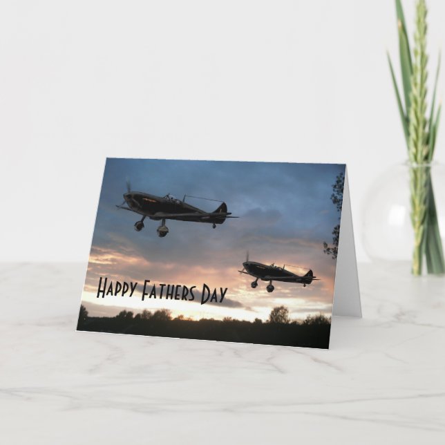 Dawn Patrol, Happy Fathers Day Card (Front)