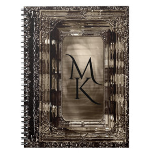 Dawn Sable Elegant Monogram Notebook