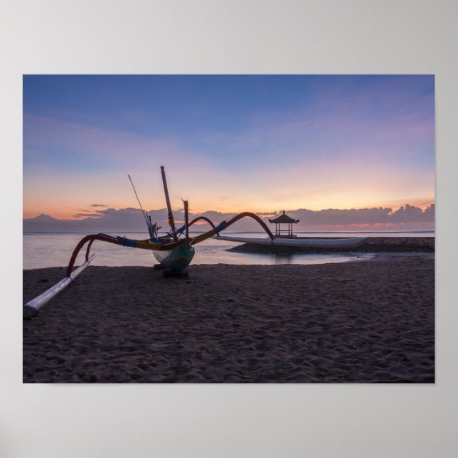 Dawn, Sanur, Bali, Indonesia Poster (Front)