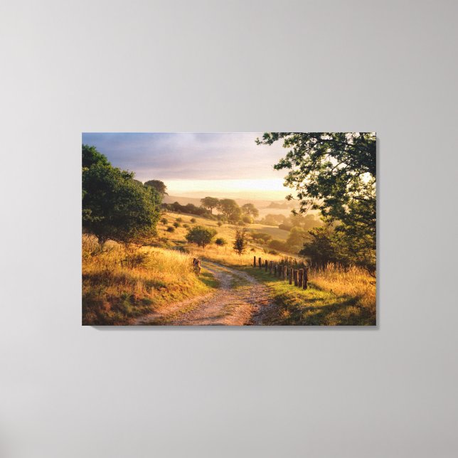 Dawn Sunshine | English Countryside Canvas Print (Front)