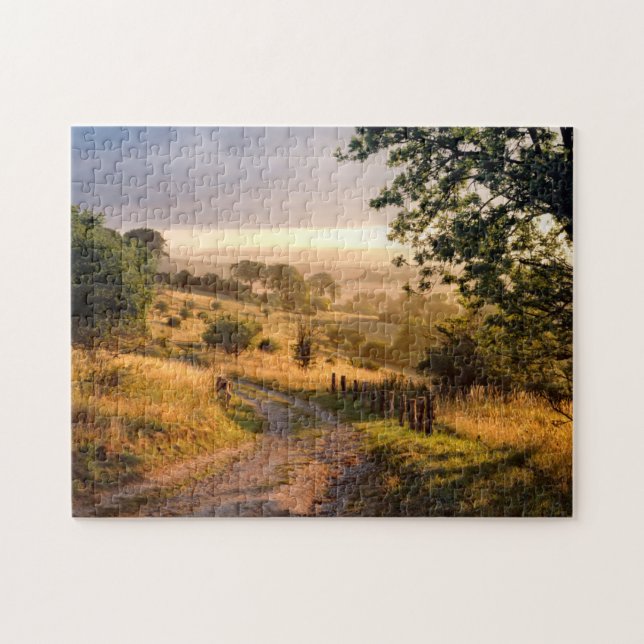 Dawn Sunshine | English Countryside Jigsaw Puzzle (Horizontal)