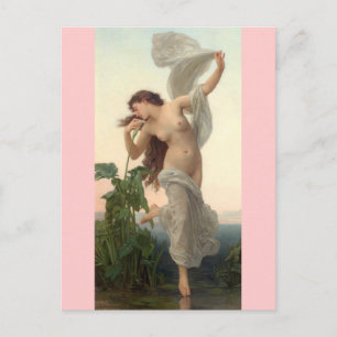 Dawn - Vintage Art - Bouguereau Postcard