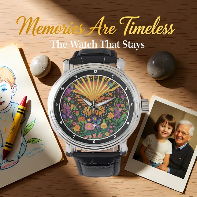 Dawn's Embrace" - Butterfly & Flowers Watch (Creator Uploaded)