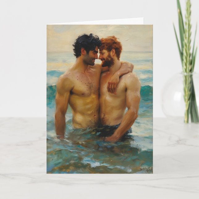 Dawn's Embrace in Turquoise Card (Front)