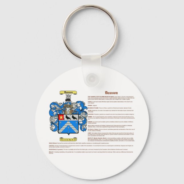 Dawson (english(meaning)) key ring (Front)