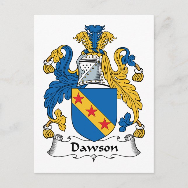 Dawson Family Crest Postcard (Front)