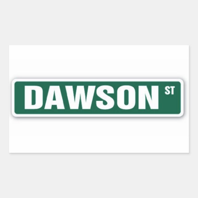 Dawson Street Name Sticker (Front)