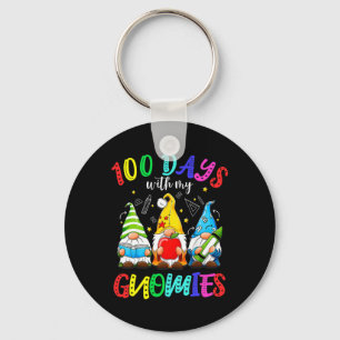 Day 100 Days Of School Gnome Costume Women Men Kid Key Ring