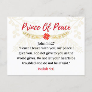 Day 10. Names Of Jesus   Prince Of Peace Advent Postcard