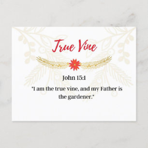 Day 20   Names Of Jesus   True Vine Advent  Postcard