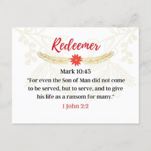Day 23   Names Of Jesus   Redeemer Advent Postcard