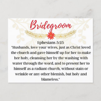 Day 24 | Names Of Jesus | Bridegroom Advent  Postcard