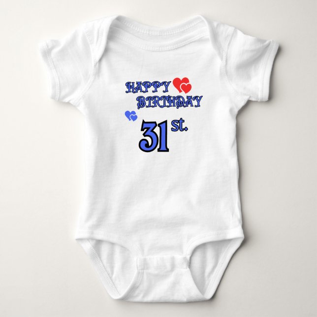 Day 31 Birthday Bodysuit (Front)