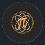 Day 3,14 Number Symbol Math Science Gift  Classic Round Sticker<br><div class="desc">Day 3, 14 Number Symbol Math Science Gift</div>