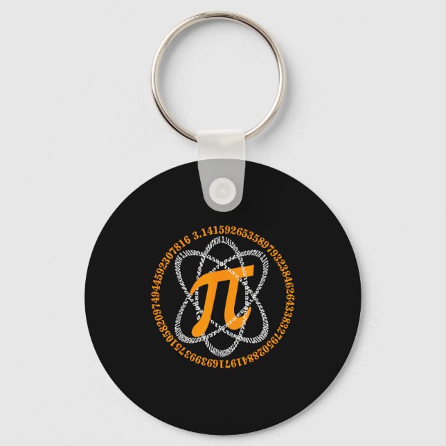 Day 3,14 Number Symbol Math Science Gift  Key Ring (Front)