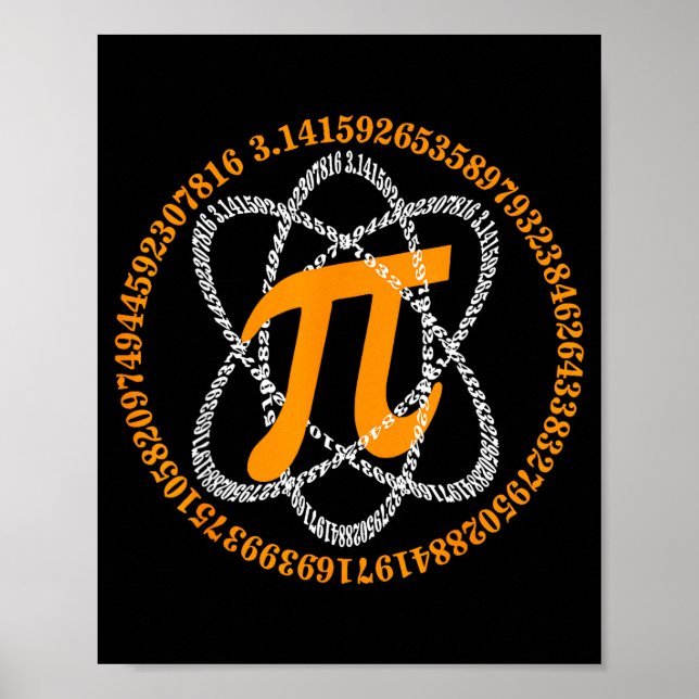 Day 3,14 Number Symbol Math Science Gift  Poster (Front)