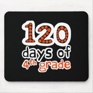 Day 4th School 120 120th Basketball Days Grade Spo Mouse Mat