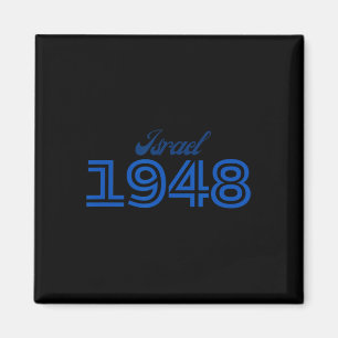 Day 76 Israel - 1948 Am Israel Chai - Jewish Magnet