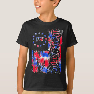 Day American Flag Patriotic 1776 We The Tie Dye T-Shirt