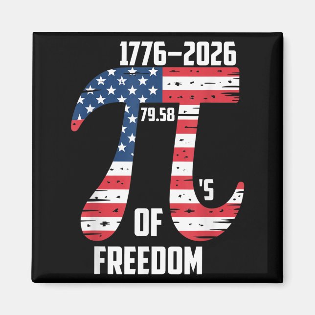 Day American Flag Patriotic Math Nerd Geek 314 Magnet (Front)
