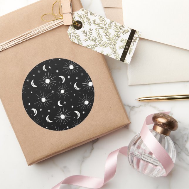 Day and Night 3 Classic Round Sticker (Gifting)