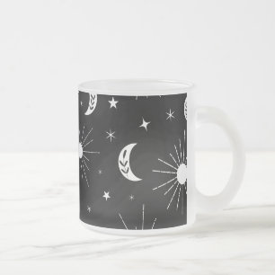 Day and Night 3 Frosted Glass Coffee Mug