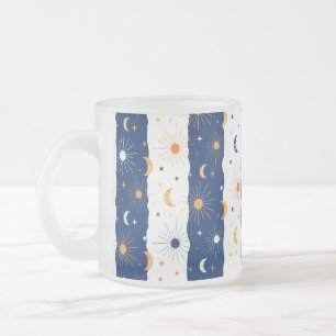 Day and Night Frosted Glass Coffee Mug