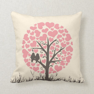 Day and Night love birds pillow