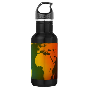 Day and night world map 532 ml water bottle