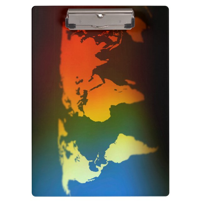Day and night world map clipboard (Front)
