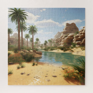 Day at Oasis Jigsaw Puzzle