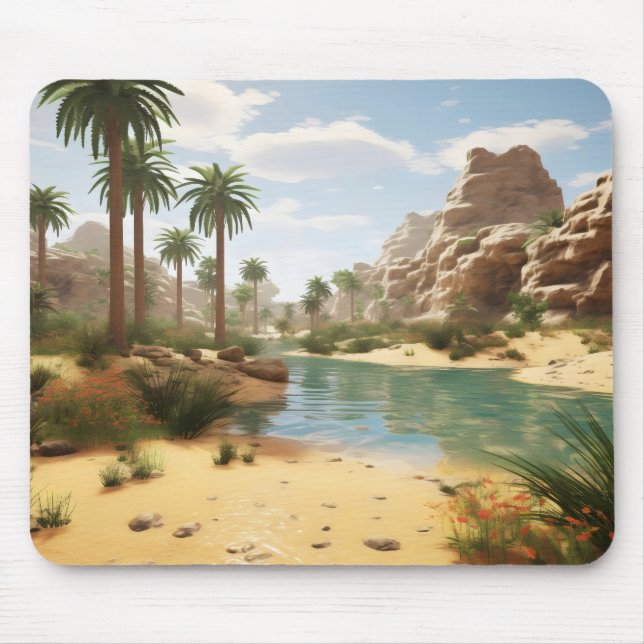 Day at Oasis Mouse Mat (Front)
