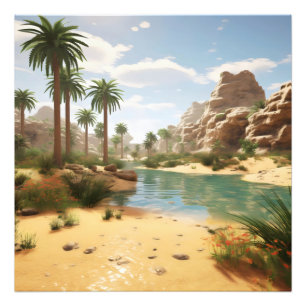 Day at Oasis Photo Print