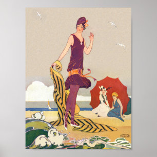 Day at the beach 1915 poster
