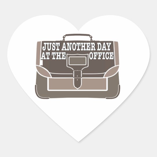 Day at the Office Heart Sticker