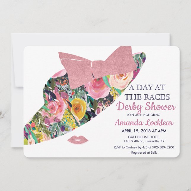 Day at the Races Bridal Shower Invitation (Front)