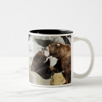 DAY AT THE ZOO Two-Tone COFFEE MUG