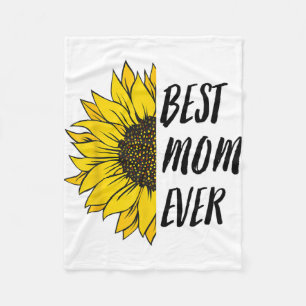 Day Best Mum Ever From Daughter Son Mum Kids  Fleece Blanket