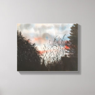 DAY BREAK,   WATERCOLOR CANVAS PRINT