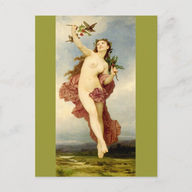 Day by Bouguereau Postcard (Front)