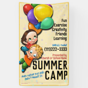 Day Camp Summer Camp Child Care Customisable Banner