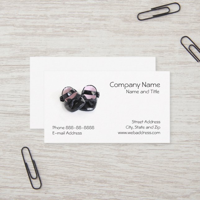 Day Care Business Card (Front/Back In Situ)