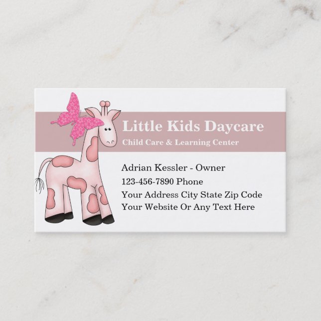 Day Care  Business Cards (Front)