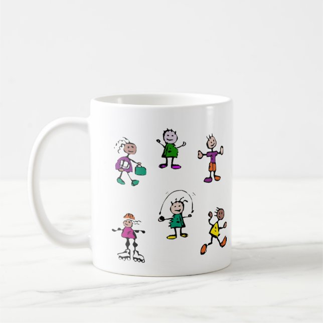 day care,child care,teacher, babysitting address coffee mug (Left)